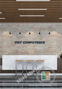 Thiết kế nội thất sảnh lễ tân cao cấp công ty VCC